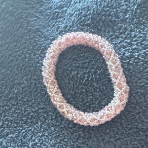 Handmade Pink Beaded Bracelet